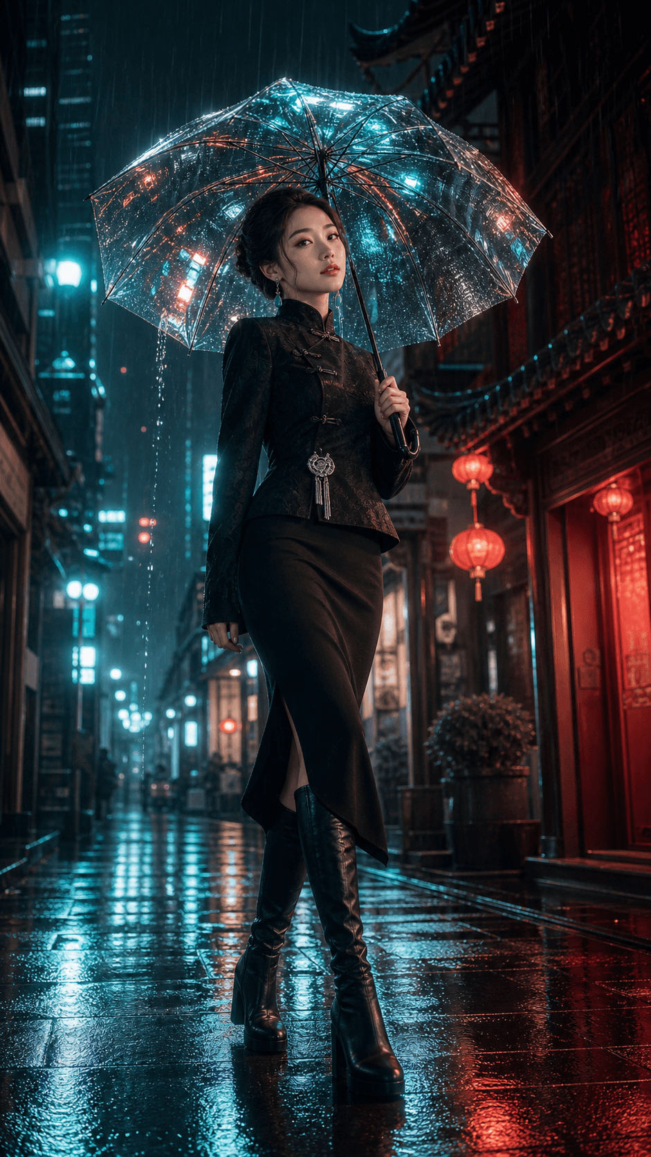 东方赛博雨街