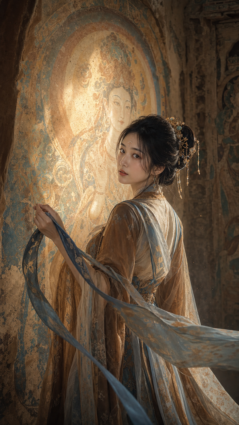 敦煌壁画神女
