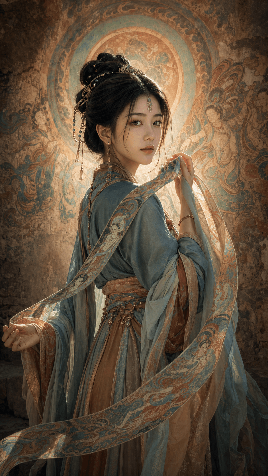 敦煌壁画神女