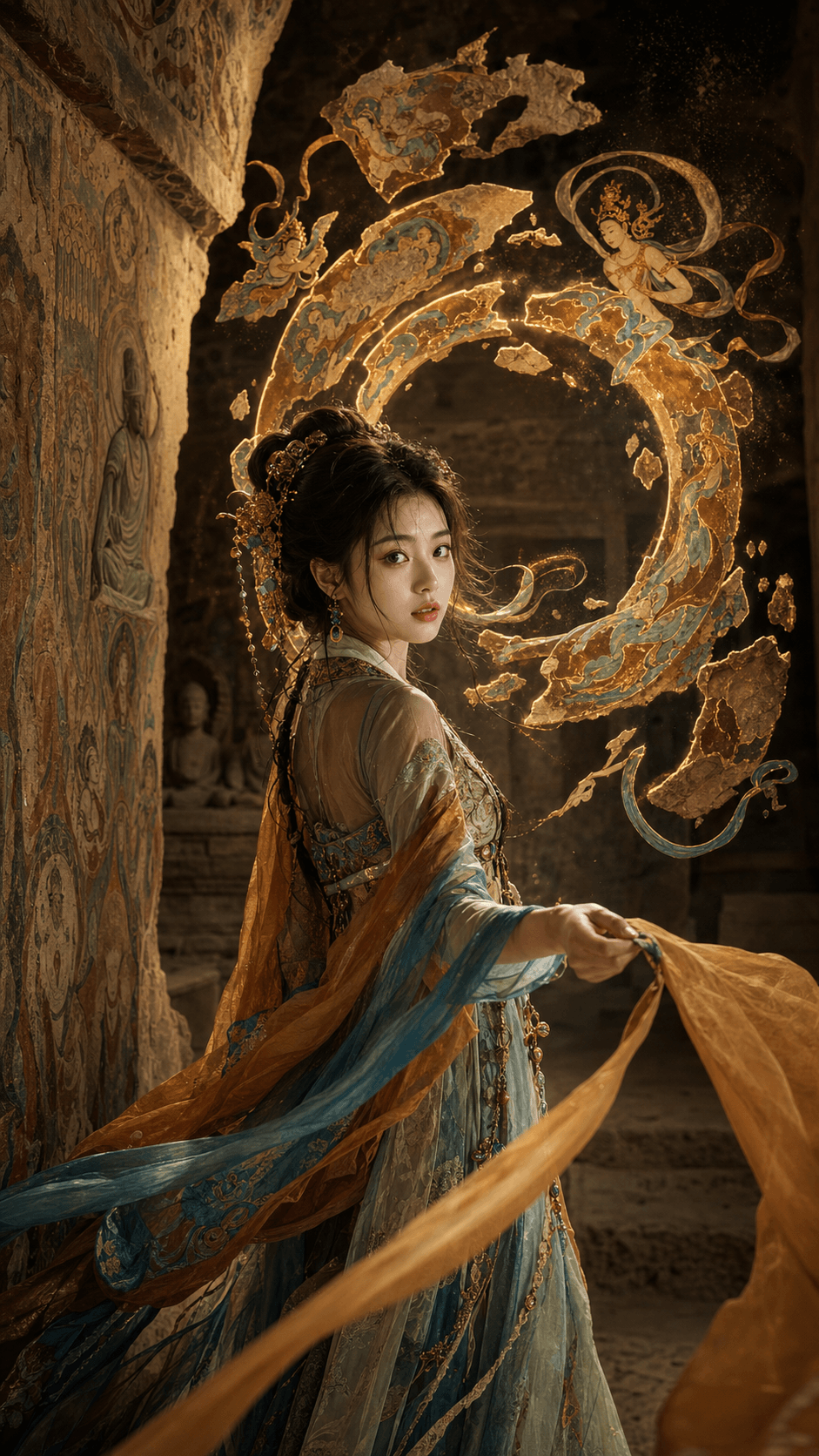 敦煌壁画神女