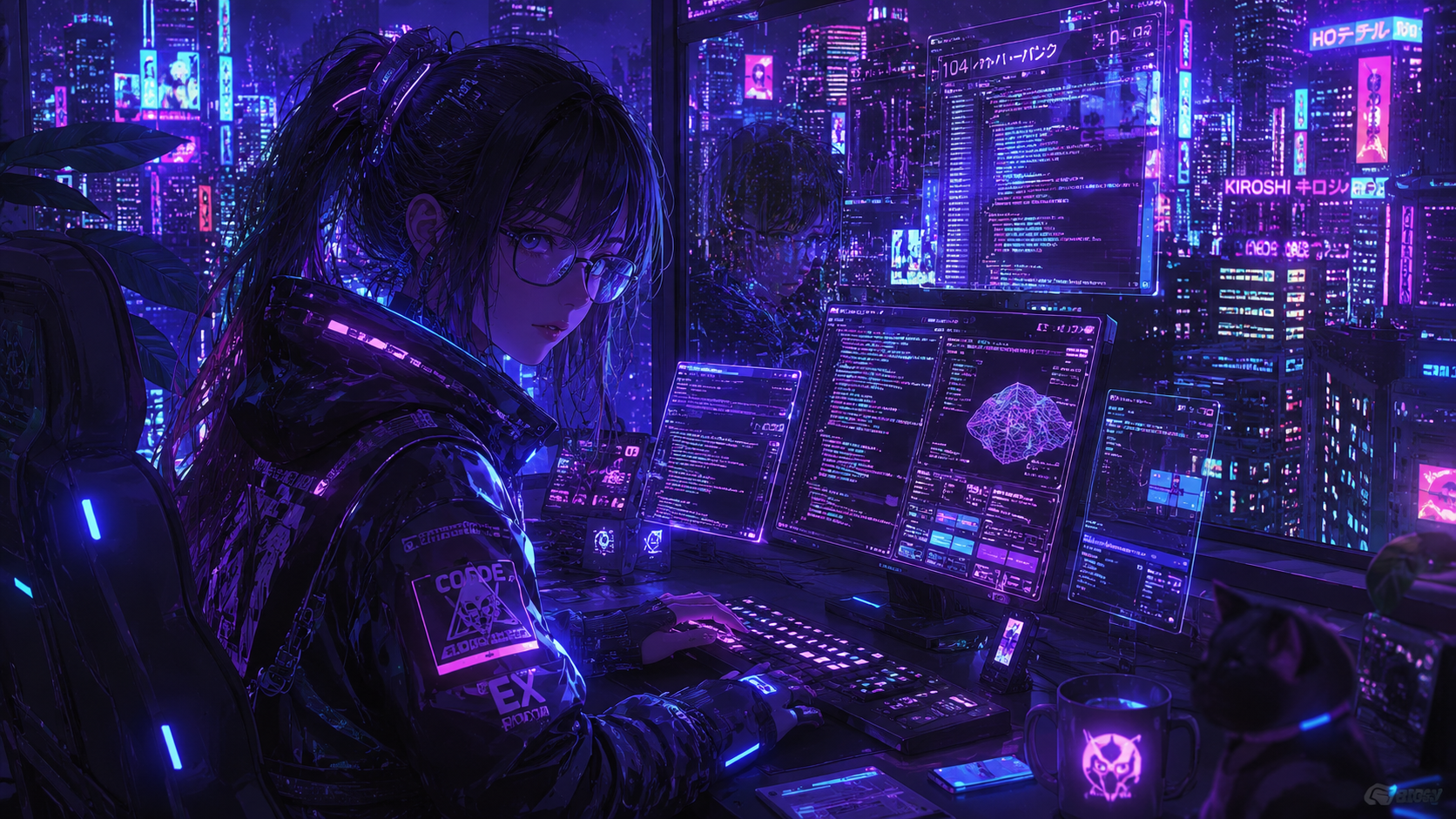 Cyberpunk girl