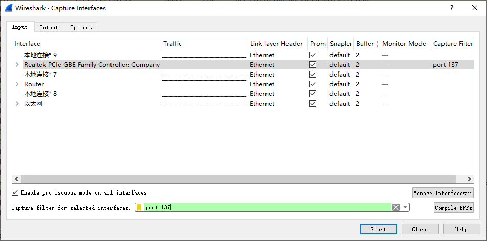 wireshark filter